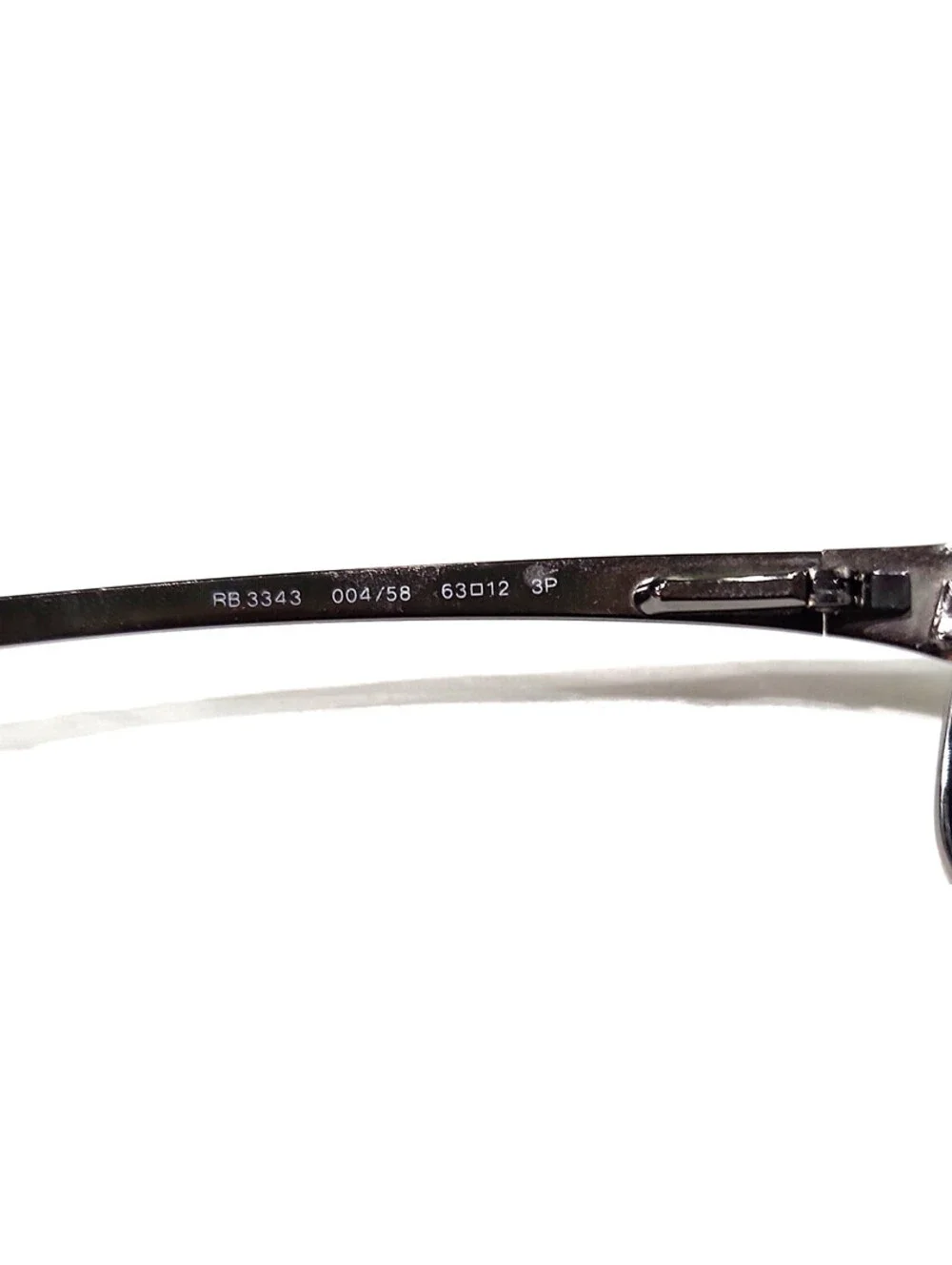 Ray Ban RB3343 004/58 Gunmetal Green Polarized Sunglasses 63-12 Italy